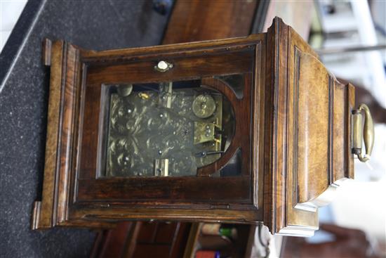 A George II walnut bracket clock, William Devis, London, 18in.